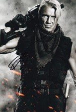 DOLPH LUNDGREN signed Autogramm 20x30cm THE EXPENDABLES in Person autograph COA
