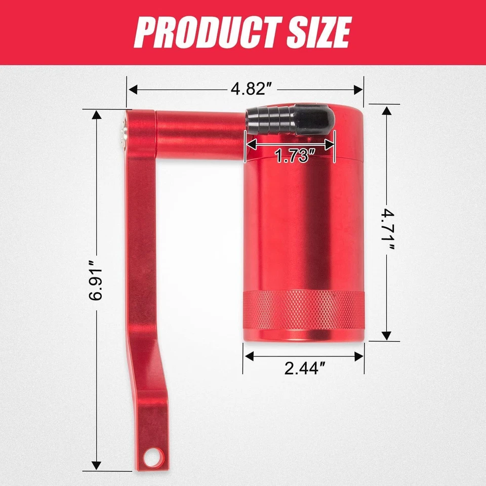 Oil Catch Can Kit 6.4L HEMI Z-Bracket Billet For 11-21 Dodge Challenger Chrysler Foto 4 de 4