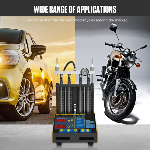 Ultrasonic Fuel Injector Cleaner Tester Car Motorcycle Nozzle Reverse Cleaning - Afbeelding 9 van 10
