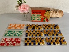 1024⚜️ Ancienne Boite en Bois Jeu de Société Le Loto Jeujura Complet