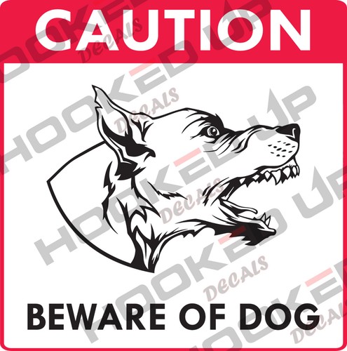 Beware of Dog Aluminum Sign 10.25"x10.25" - CHOOSE YOUR DESIGN - Picture 14 of 18