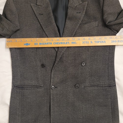 VTG Lanificio Cerruti 1881 Mens Double Breasted Wool Suit 2 Pc 42, 28x29 - Picture 6 of 17