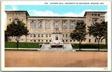 Lathrop Hall University Of Wisconsin Madison Wisconsin Front Building Postcard