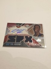2008-09 SPx Rookie J.J. Hickson Away Triple Jersey Auto #ed/599 - Cleveland Cavs