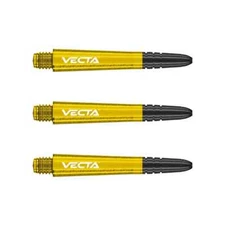YELLOW INTERMEDIATE WINMAU VECTA DART SHAFTS NYLON BODY & ALUMINUM TOP
