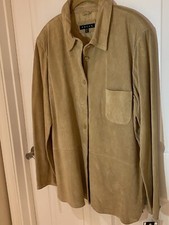 Shakette.new Gorgeous Revue Brand  Camel/taupe,suede Shirt / Jacket (women's 14)