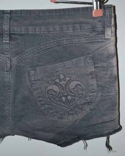 Pantalones cortos Siwy, lovesick, gris, angustiado, talla 30 - Imagen 7 de 8