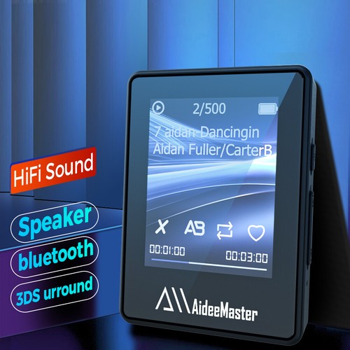 Lettore MP3 MP4 1.77" Bluetooth 5.0 Touch Screen Sport Suono Senza Perdite HIFI Musica - Foto 24 di 24