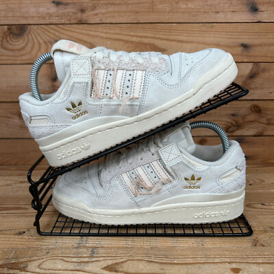 Adidas Turnschuhe Damen Größe UK 4,5 Forum 84 Beige Wildleder Chunky Originals Schuhe