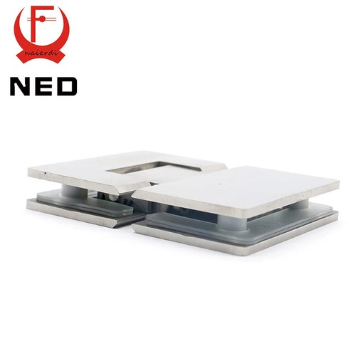 NED-4904 180 Grados Bisagra Abierta 304 Acero Inoxidable Montaje en Pared Vidrio Puerta de Ducha - Imagen 3 de 20