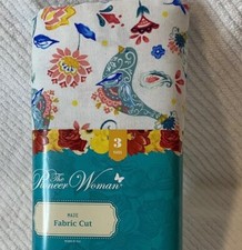 The Pioneer Woman 44  X 3 Yards Mazie Pattern 100 Cotton Fabric NEW Bird Floral