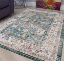 Vintage Rugs Modern Style Living Room Bedroom Distressed Large Faded Floor Rug