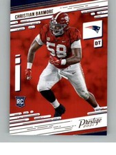 2021 Panini Prestige Christian Barmore 251  RC  New England Patriots