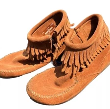 Minne Tonka Leather Shoe/Moccasins, sz. 1 Youth, gently used