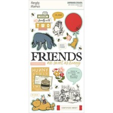 Simple Stories  SAY CHEESE CLASSIC POOH  Chipboard Stickers  Disney