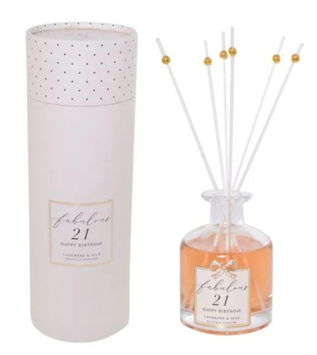 21st Birthday Reed Diffuser Jewelled Bottle Home Fragrance - Cashmere ...
