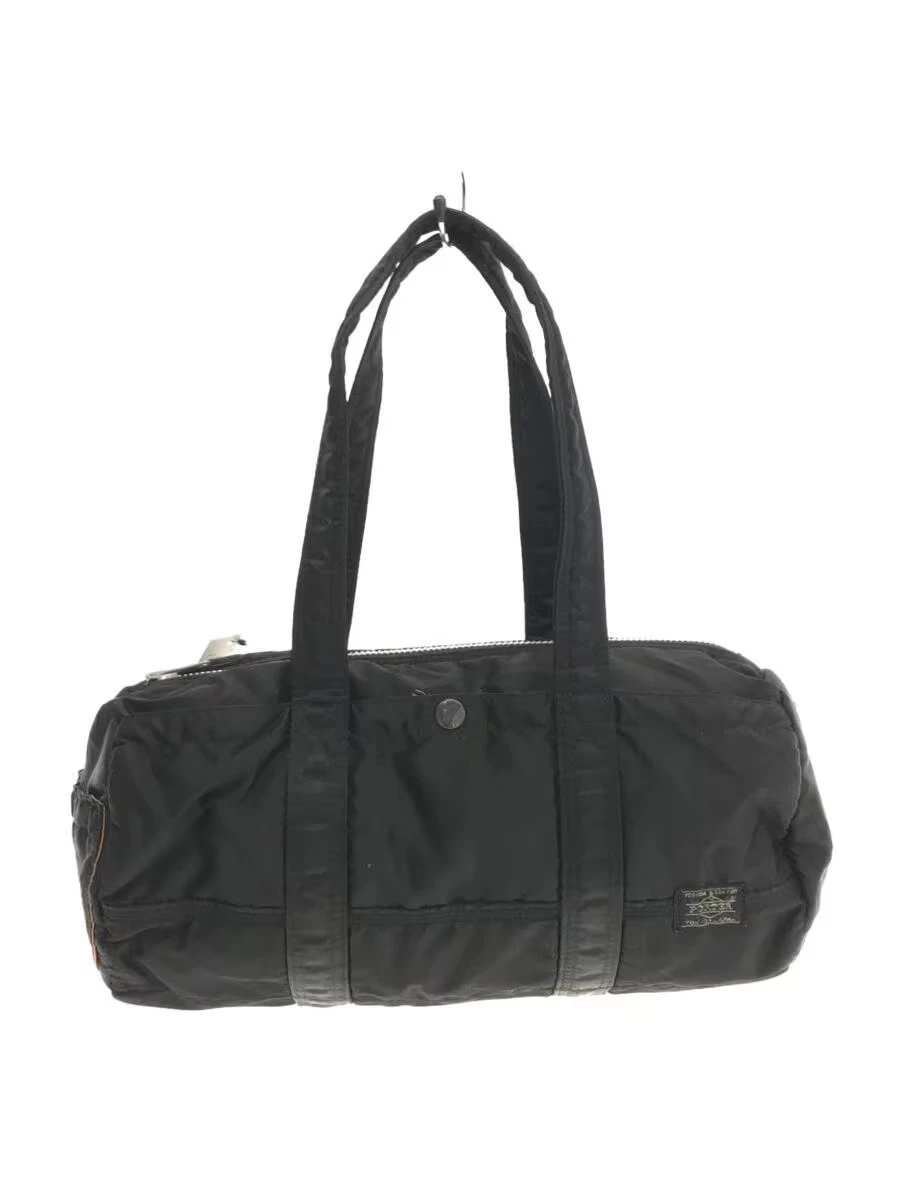 Yoshida Porter Tanker Duffle Bag Boston Bag Black (L) Rolled Unisex Used Japan