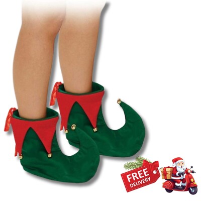 Christmas Green & Red Elf Boots Jester Pixie Shoes Xmas Fancy Dress Costume | eBay Christmas Green & Red Elf Boots Jester Pixie Shoes Xmas Fancy Dress Costume | eBay
