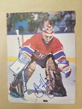Brian Hayward 1 Autographed Photo magazine page hockey NHL signed