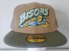 RARE New Era 59FIFTY Buffalo Bisons Lamar Valley Collection Fitted Hat Sz 7 5/8