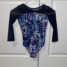 Justice Leotard Gymnastics Long Sleeve Child Size 8