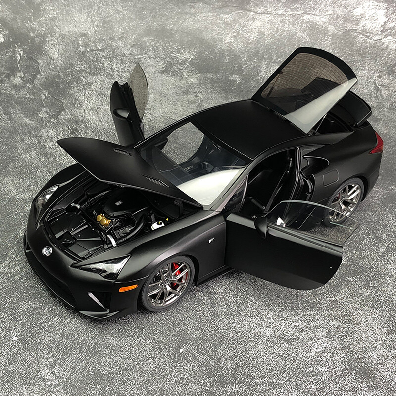 AUTOart 1:18 LEXUS LFA Matte Black Diecast Car Model Toy AUTOart 1:18 LEXUS LFA Matte Black Diecast Car Model Toy