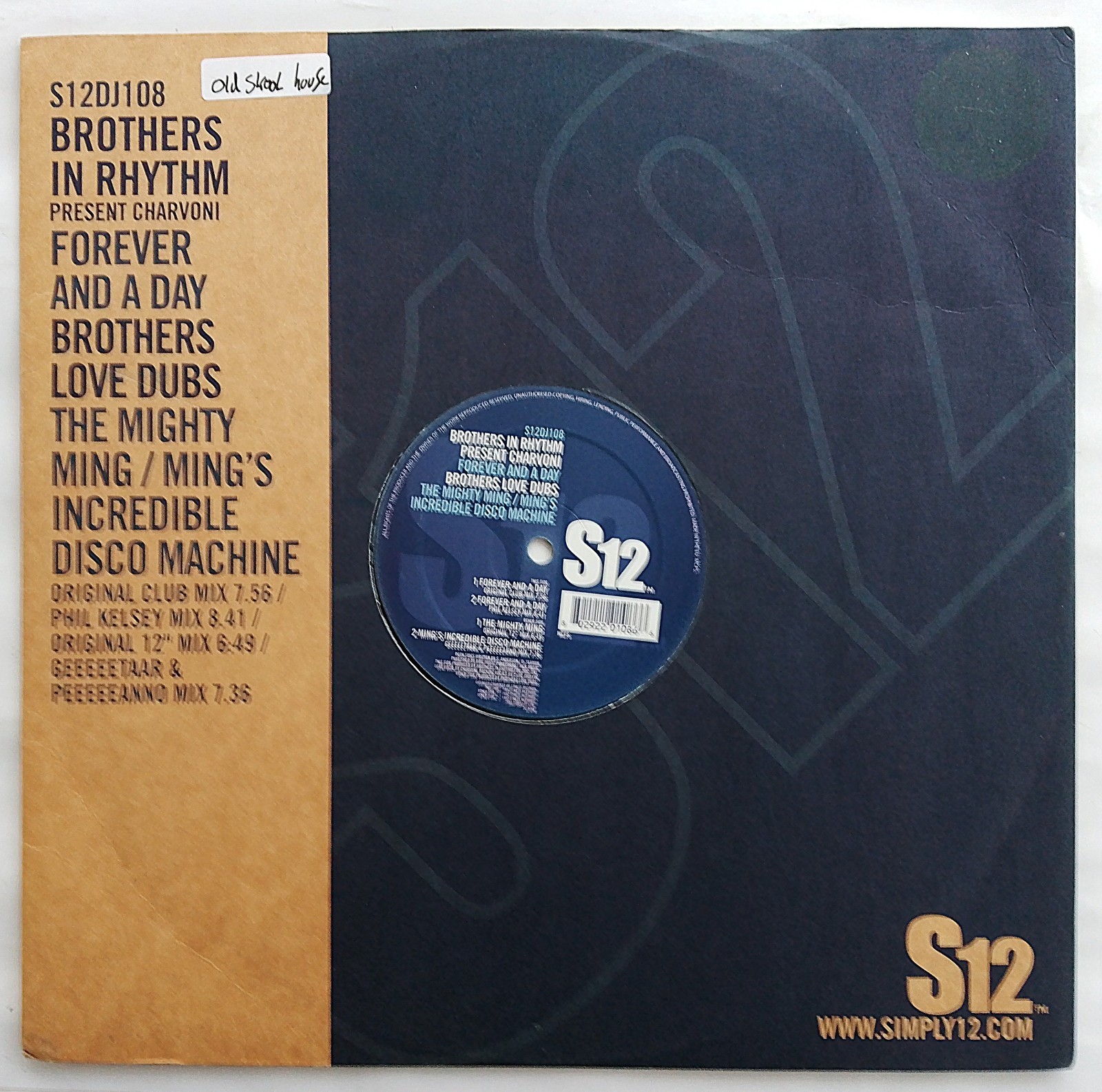 BROTHERS IN RHYTHM - FOREVER AND A DAY / LOVE DUBS 12"" VINYL S12DJ108 *VG/G+*