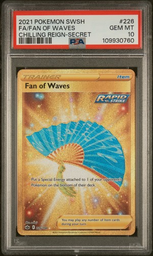 Fan of Waves graded PSA 10 for sale on eBay