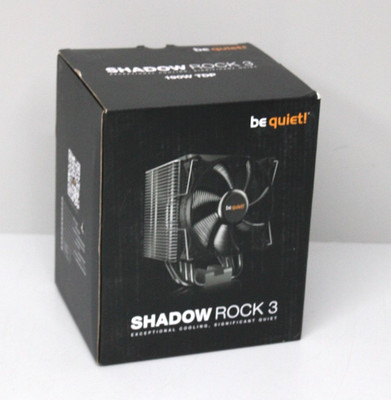 be quiet! Shadow Rock 3 190W TDP CPU-Kühler mit 120mm Lüfter - Silber / Schwarz