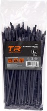 Black Cable Ties 8 Inch 100 Pack New