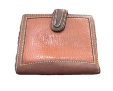 COACH Vintage Sheridan Card Case 4304 Tan Brown Leather Slim Wallet 90's USA