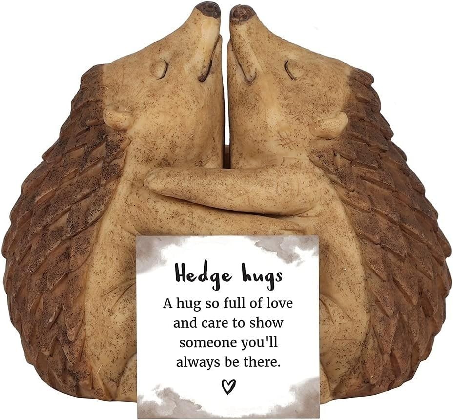 Hedge Hugs Hedgehog Couple Ornament Figure Love Hugs