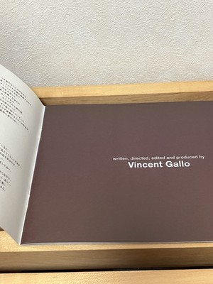 Vincent Gallo The Brown Bunny Film Japanese Pamphlet Magazine