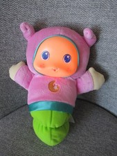 Playskool Glo Worm Lullaby Glow Worm Pink Green Soft Plush Light Up Works