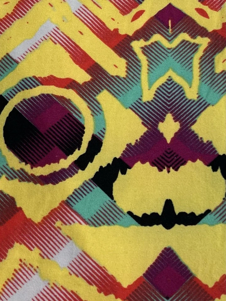 LuLaRoe Leggings TC Alto Curvilíneo Abstracto Retro TRIBAL Moderno Colorido Arte Informal Foto 2 de 4