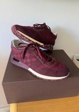Louis Vuitton run Away damier bordeaux 44 français 9 cuir sneaker homme vintage 