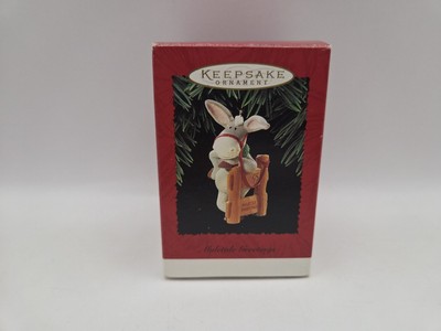 1995 Hallmark Keepsake Muletide Greetings - Mule/Donkey  On Fence Ornament