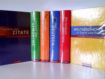 KONVOLUT/6 Bücher Wissen kompakt: 1) Lexikon Deutsch: Rechtschreibung - Grammati