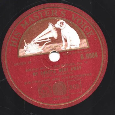 SCHELLACK Sid Phillips Royal Garden Blues / My Sweetie Went Away His Masters