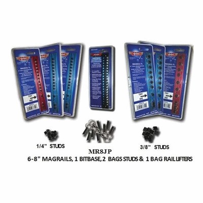 VIM Tools Magrail Jobber Pack 6-8'' Magnetic Rail Set (MR8JP)