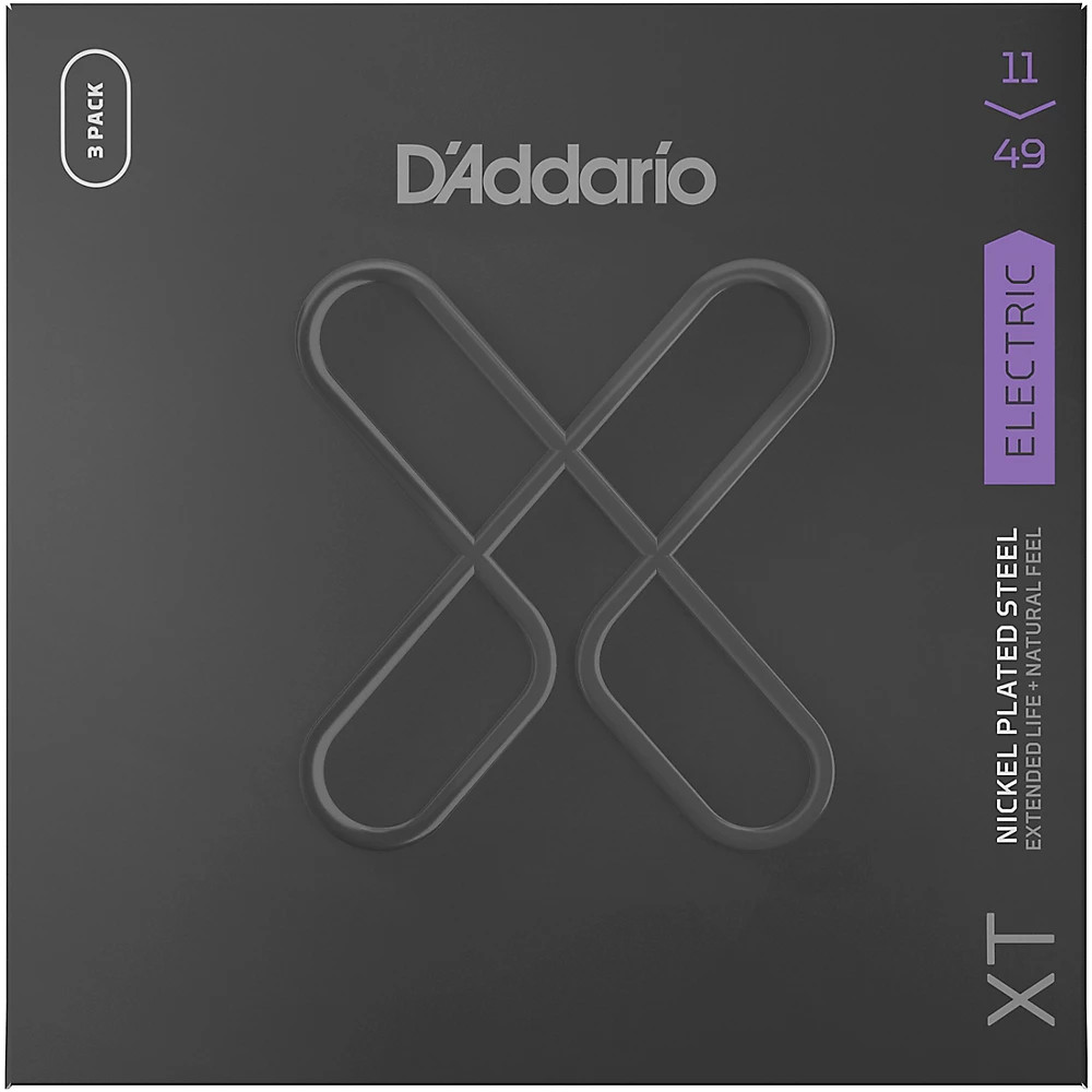 DAddario XT Electric Nickel-Plated Strings 11-49 Medium 3-Pack 5790₽
