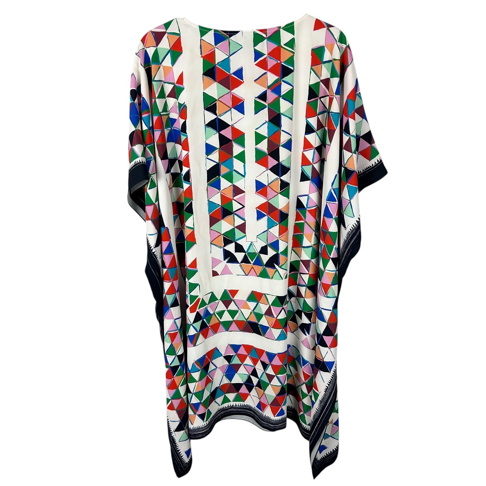 Saloni Geometric Patterned Kaftan Swim Cover One … - image 2