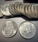 1964 Kennedy Half-Dollars - 90% Silver BIDDING ON 1 - 20 COIN ROLL (BU) — photo 1