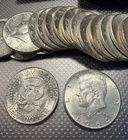 1964 Kennedy Half-Dollars - 90% Silver BIDDING ON 1 - 20 COIN ROLL (BU)