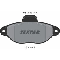 Textar 2143602 Bremsbelagsatz FüR Fiat Lancia Zastava Punto Seicento 600 Panda