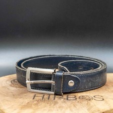 Marquis Collection Belts Mens Belt Vintage Mens Leather Jeans Belt Black Size 38