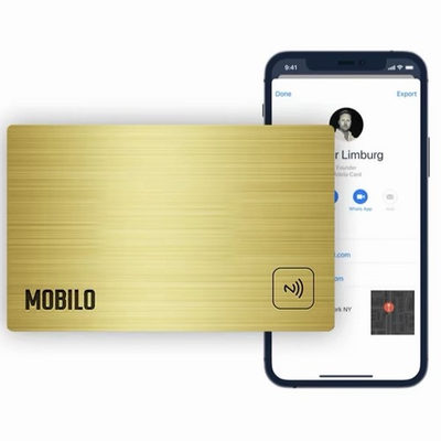#ad Mobilo Card Smart Business Card Tap Share Connect METAL GOLD $29.99