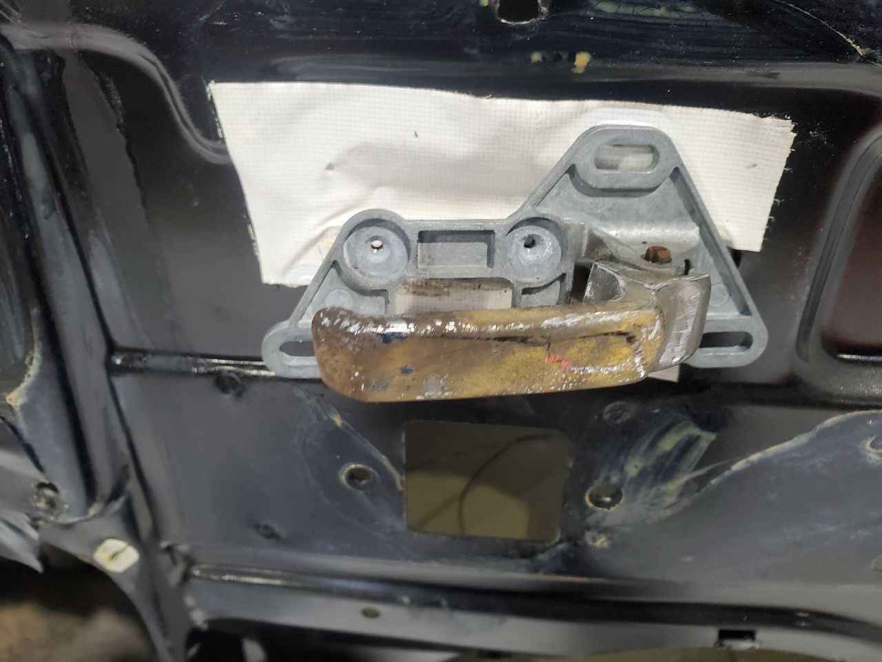 Bentley Turbo R 1991 Rear Right Door framework Black