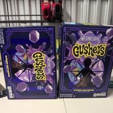 "Wednesday" 2 PACK Gushers Fruit Snacks- Blueberry Grape 20-0.8 Oz Pouches
