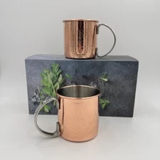 Moscow Mule Mugs Set of (2) Brand New